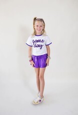 Gameday Tinsel Ringer Boxy Tee