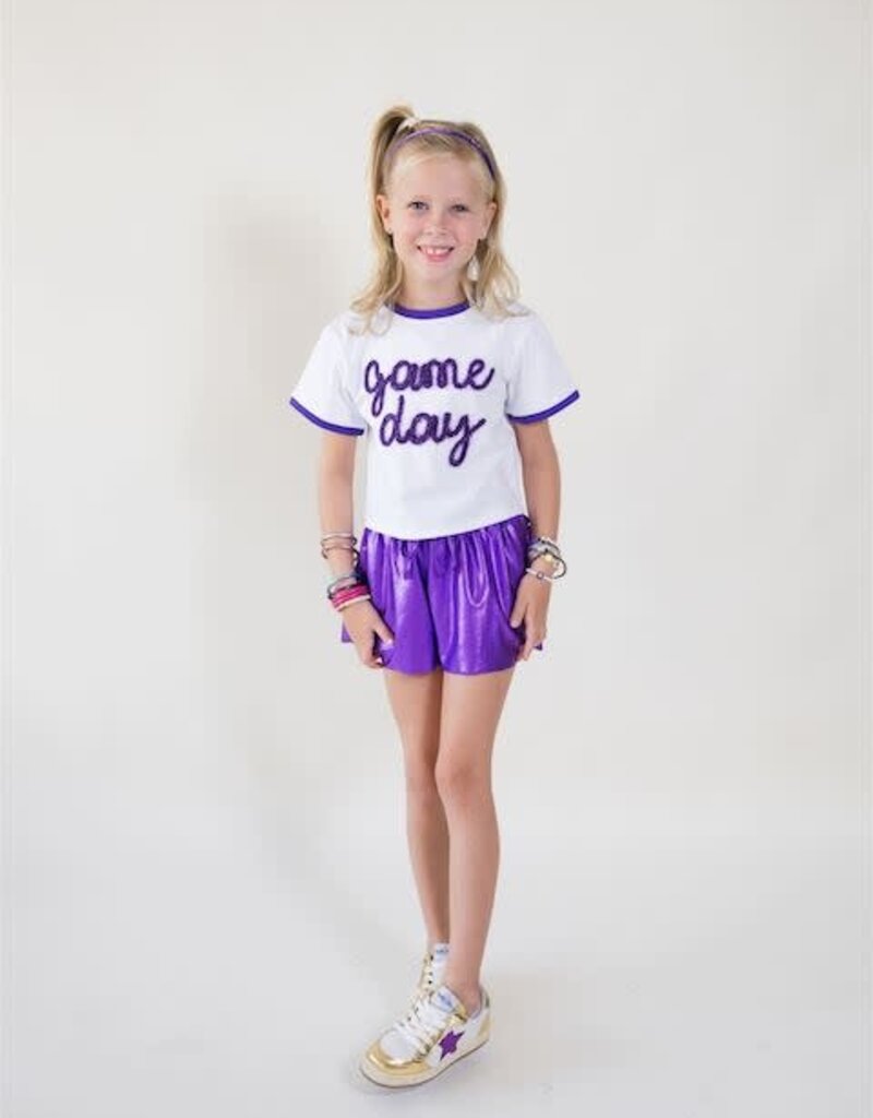 Gameday Tinsel Ringer Boxy Tee