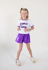 Purple Shimmer Butterfly Short