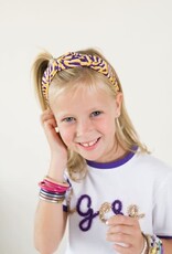 Girls Tiger Print Top Knot Headband