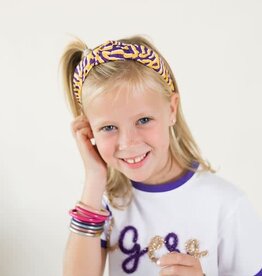 Girls Tiger Print Top Knot Headband