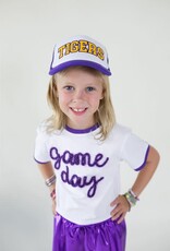Girls Tigers Trucker Hat Purple