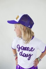 Girls Tigers Trucker Hat Purple