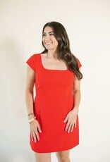 French Connection Azra Twill Cap Sleeve Mini Dress