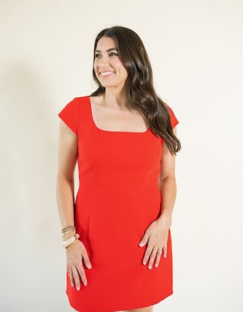 French Connection Azra Twill Cap Sleeve Mini Dress