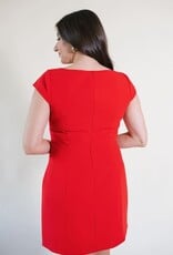 French Connection Azra Twill Cap Sleeve Mini Dress