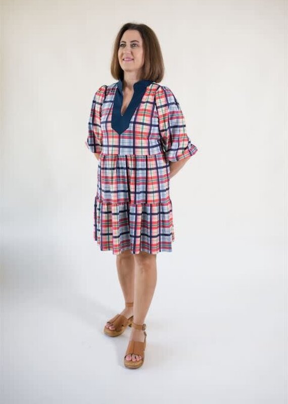Smith & Quinn Tory Dress Coastal Plaid