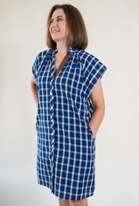Emerson Navy Gingham Dress