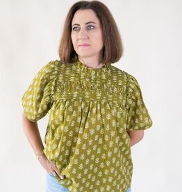 Marissa Printed Blouse Green