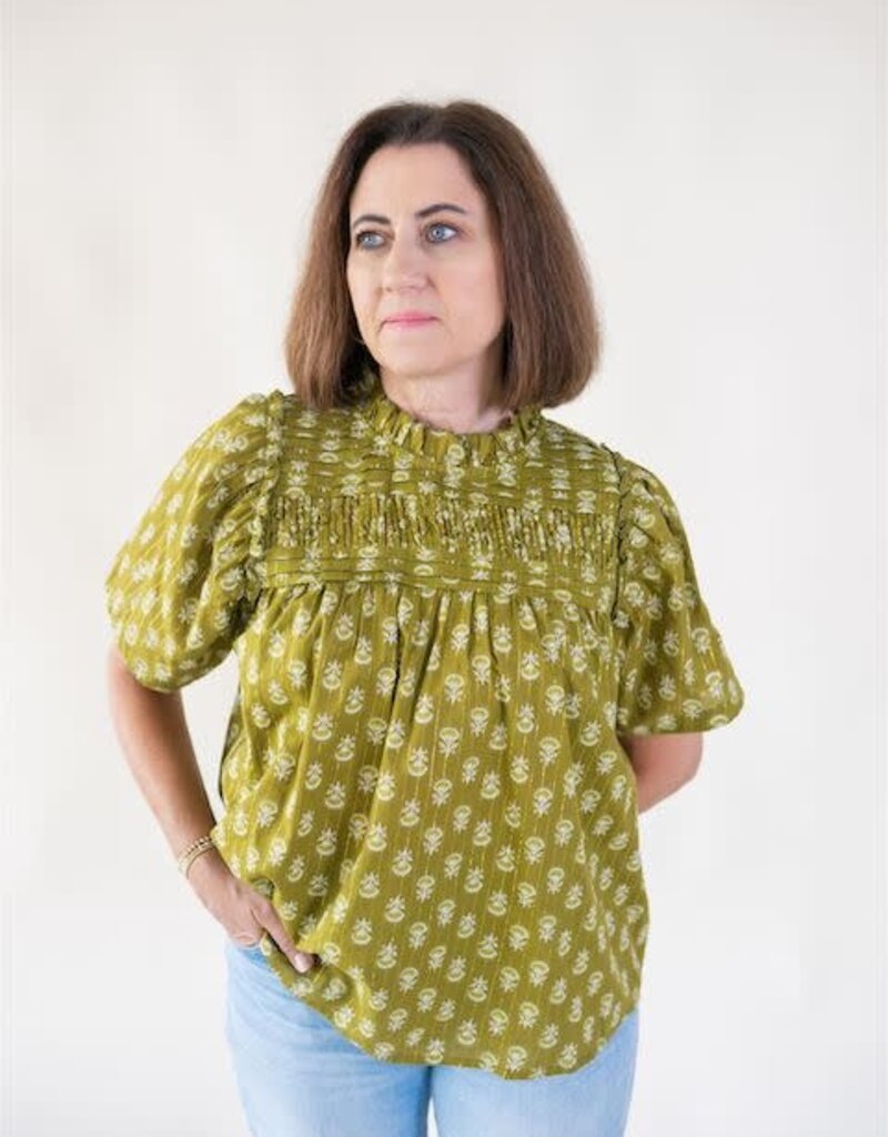 Marissa Printed Blouse Green