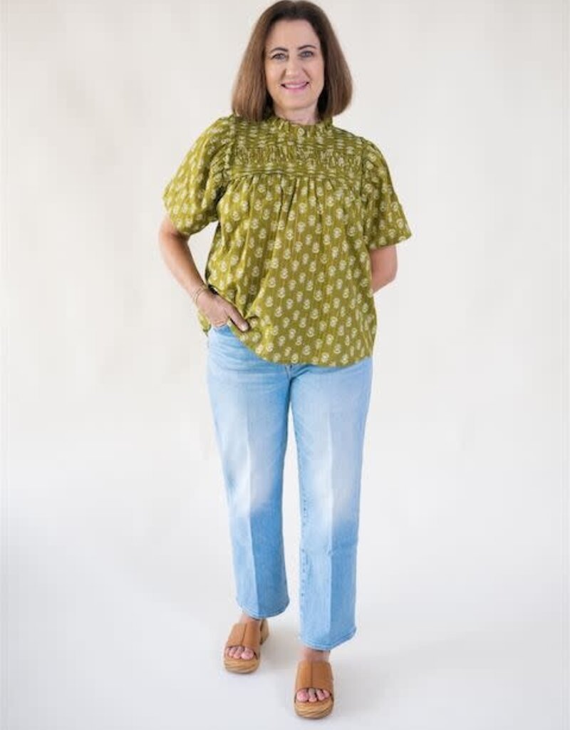 Marissa Printed Blouse Green