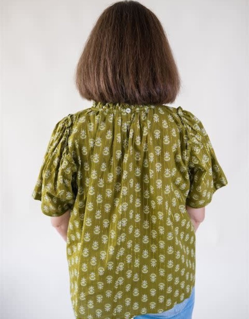 Marissa Printed Blouse Green