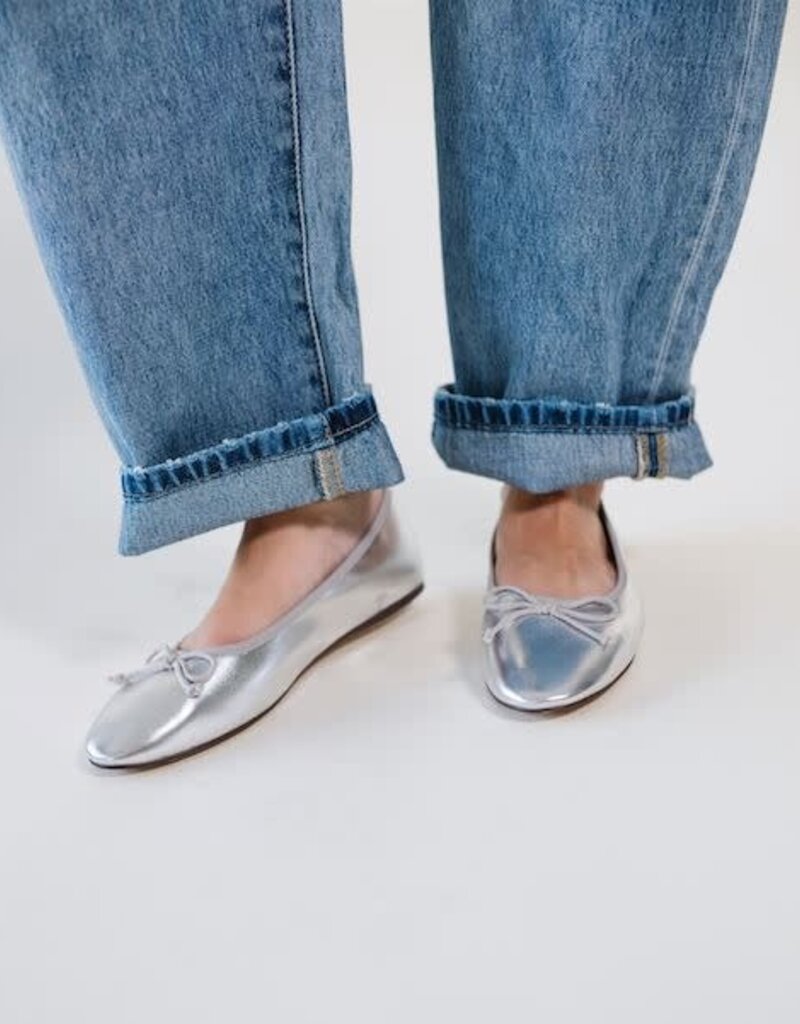 Chinese Laundry Audrey Metallic Ballet Flat Silver