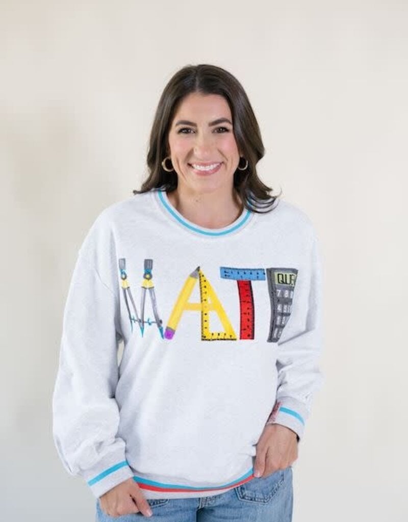 Queen of Sparkles Grey Math Icon Sweatshirt
