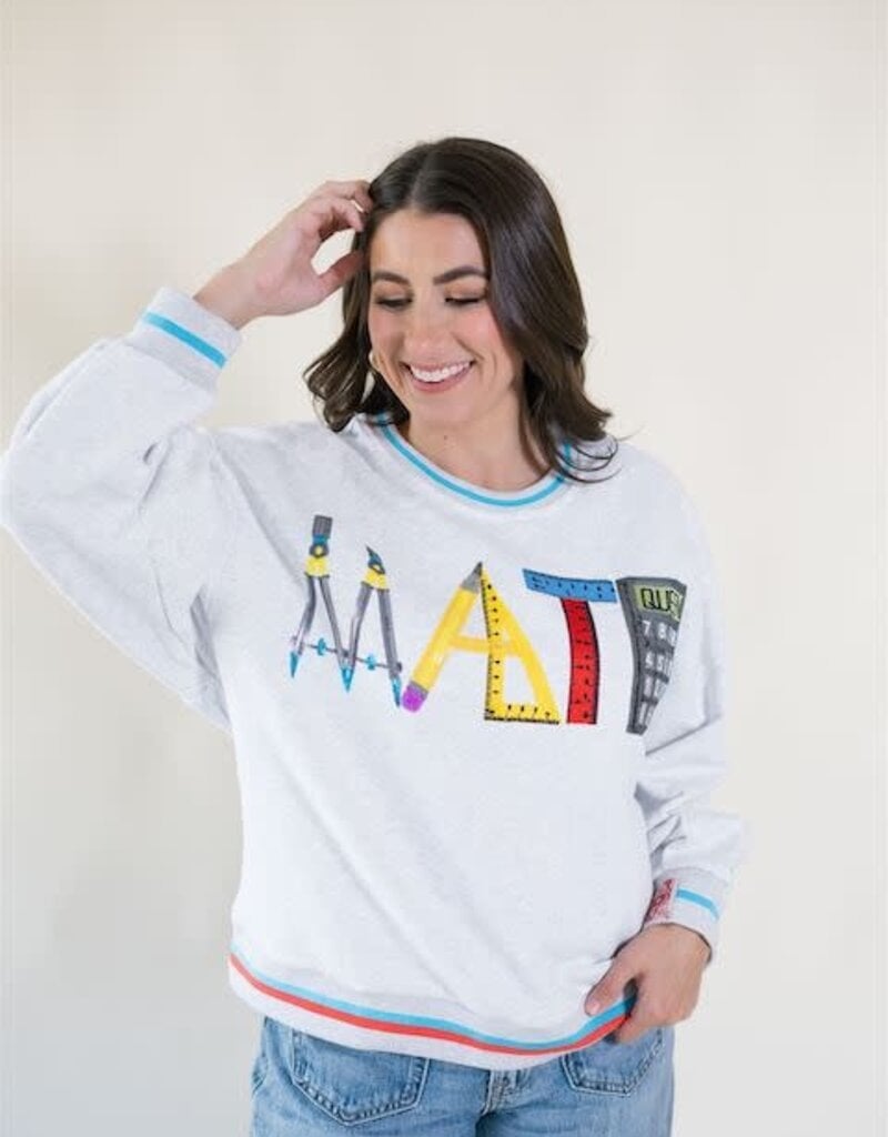 Queen of Sparkles Grey Math Icon Sweatshirt