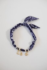 LSU Bubble Paisley Scarf Necklace