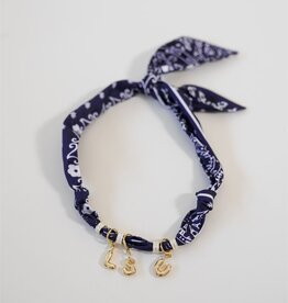 LSU Bubble Paisley Scarf Necklace