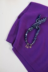 LSU Bubble Paisley Scarf Necklace