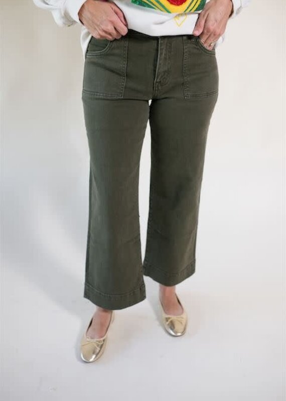 Sanctuary League Crop Jean Fatigue