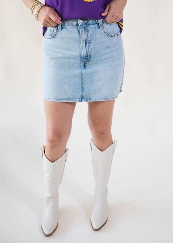 Daze Stash High Rise Mini Skirt Let's Dance