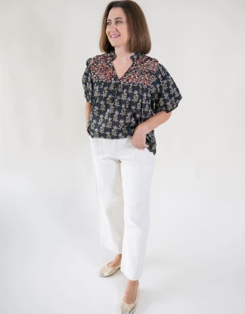 Torie Floral Print Blouse