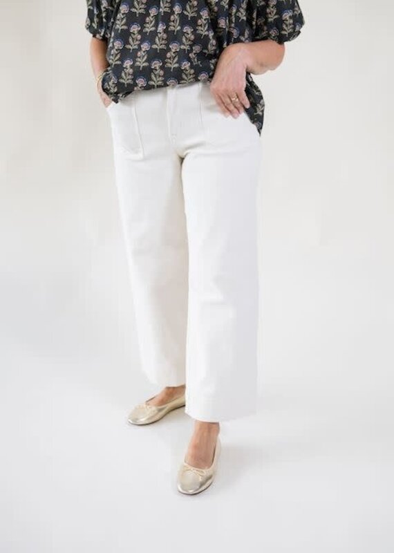 Sanctuary League Crop Jean Light Oat
