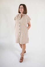 Sullivan Striped Button Down Dress