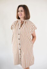 Sullivan Striped Button Down Dress