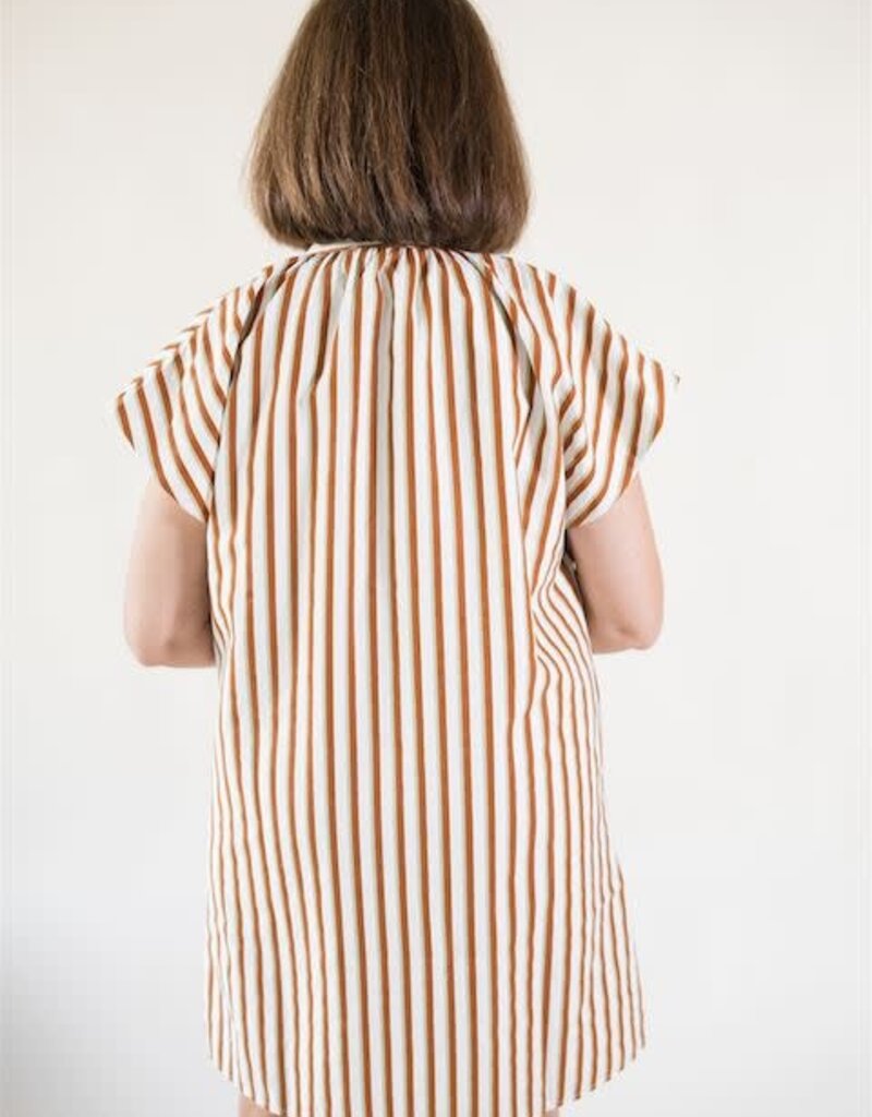 Sullivan Striped Button Down Dress
