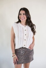 Cheyenne Sleeveless Sweater Cardigan