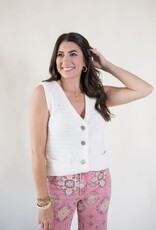Sanctuary Textured Sweater Vest Macrame