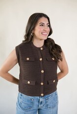 Erin Sweater Vest Brown