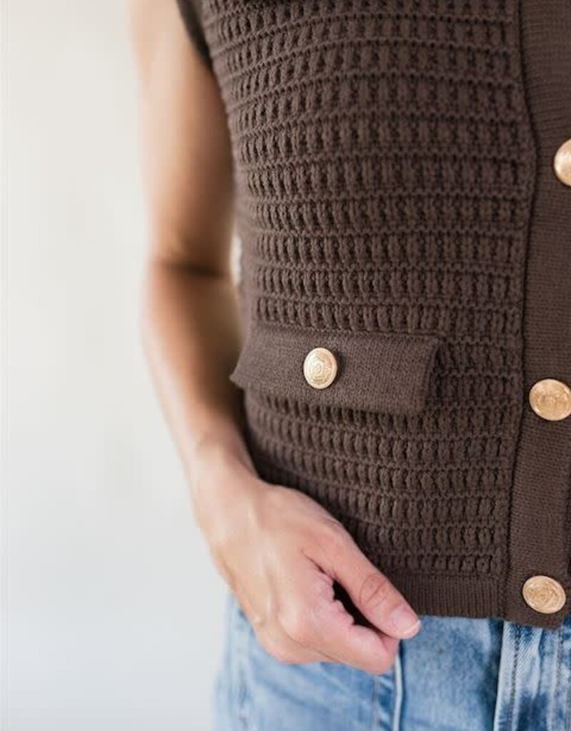 Erin Sweater Vest Brown