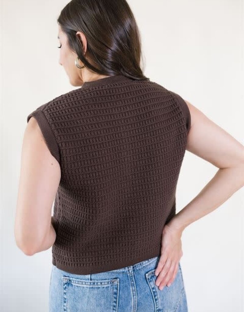 Erin Sweater Vest Brown