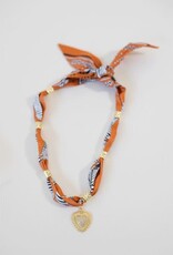 Fall Safari Scarf Necklace