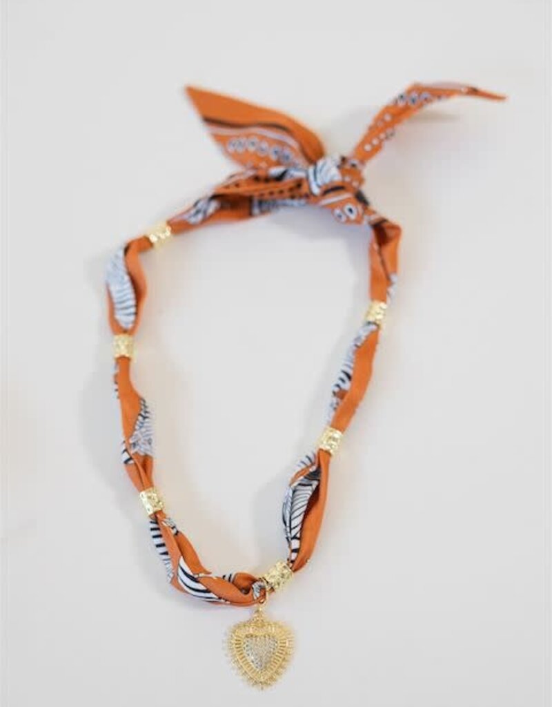 Fall Safari Scarf Necklace