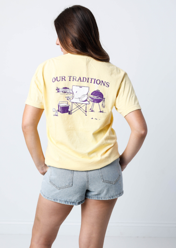 Our Traditions Gameday Pocket Tee Butter
