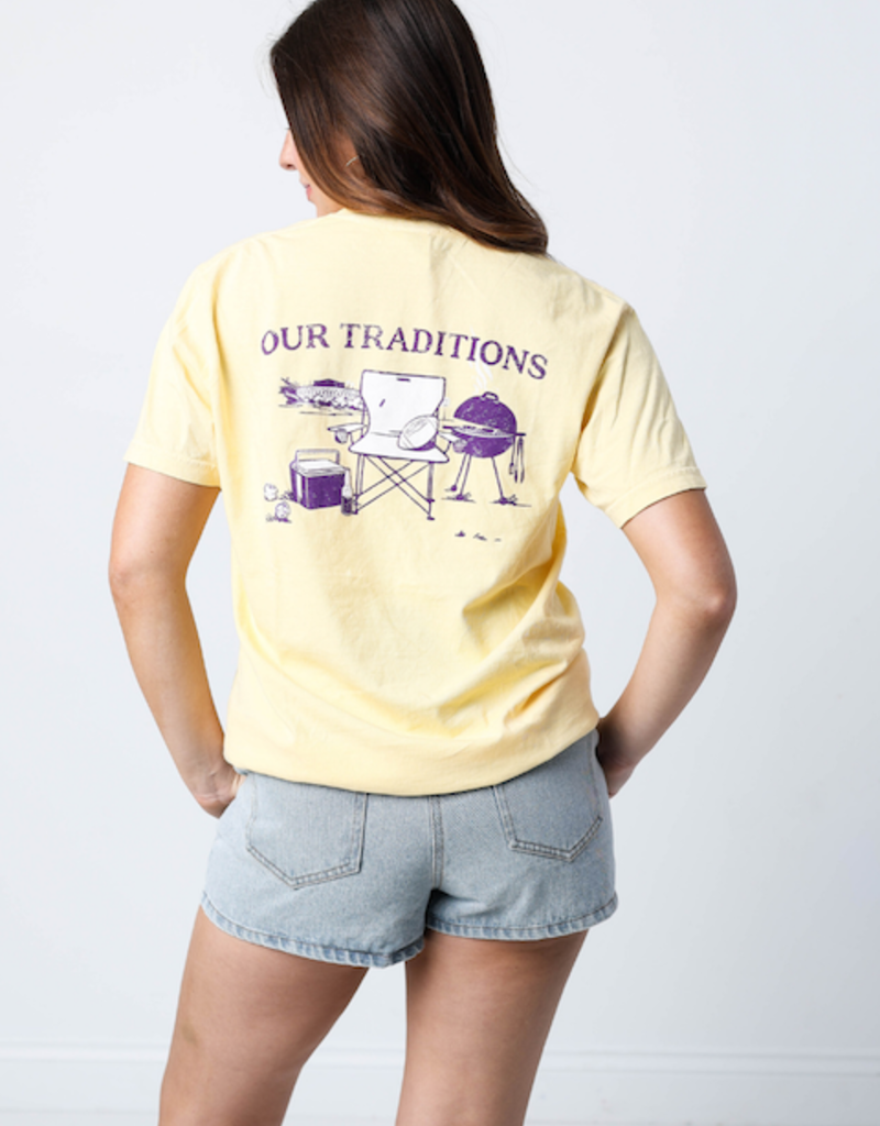 Our Traditions Gameday Pocket Tee Butter