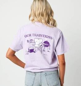 Our Traditions Gameday Pocket Tee Lavender