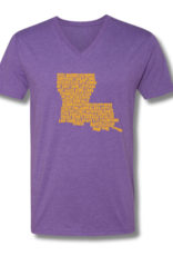 Louisiana State Pride Tee Purple