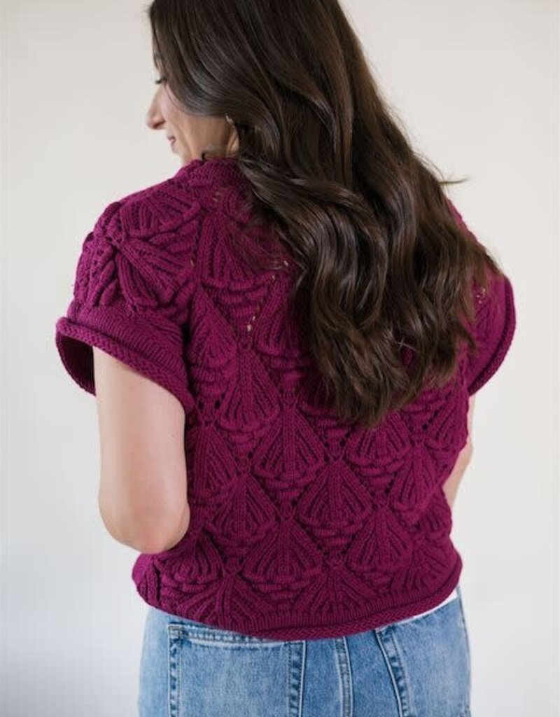 Dahlia Sweater Top Mulberry
