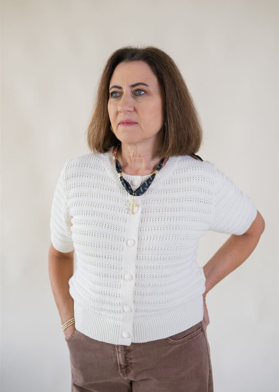 Sylvie Crochet Knit S/S Cardigan