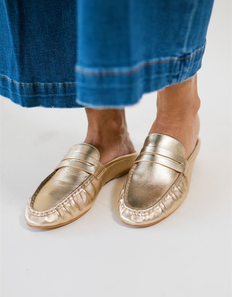 Matisse Porta Loafer Mule Gold