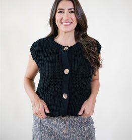 Vita Sweater Vest Black
