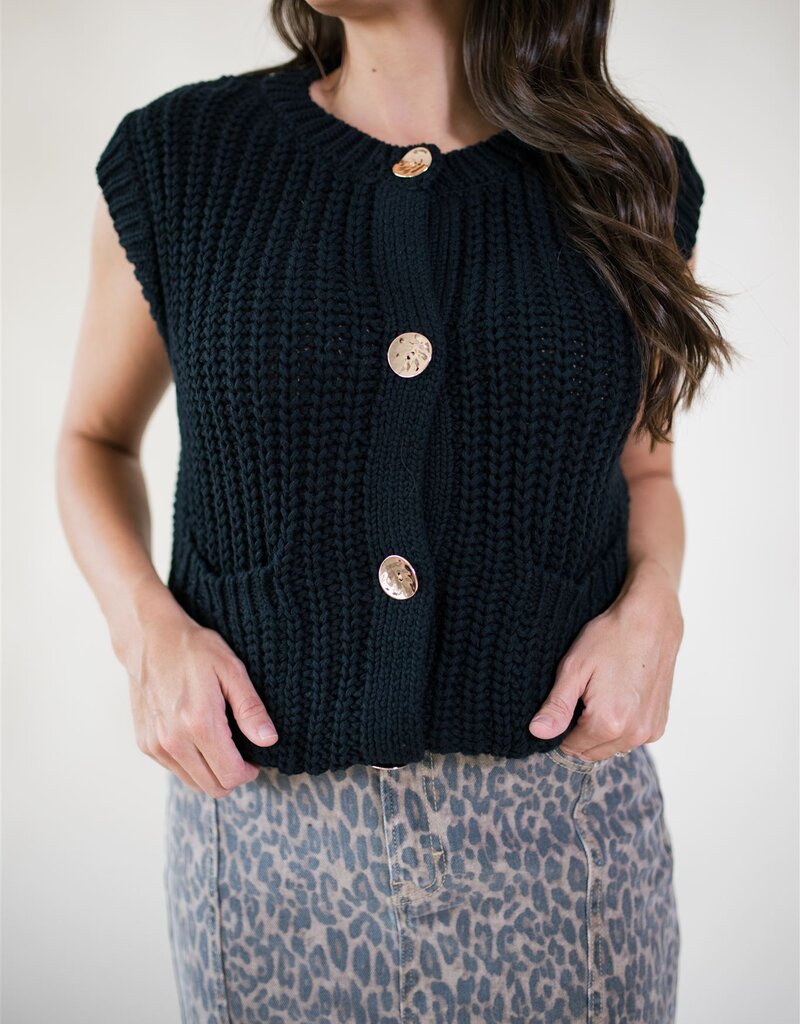 Vita Sweater Vest Black