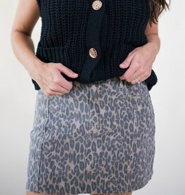 Hidden Cheetah High Rise Mini Skirt