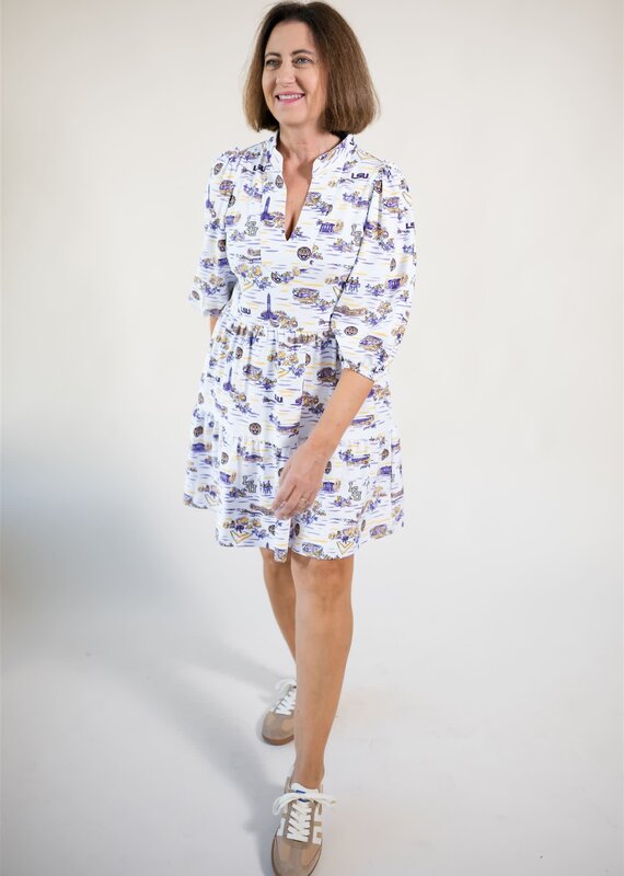 Smith & Quinn Tory Dress LSU Toile