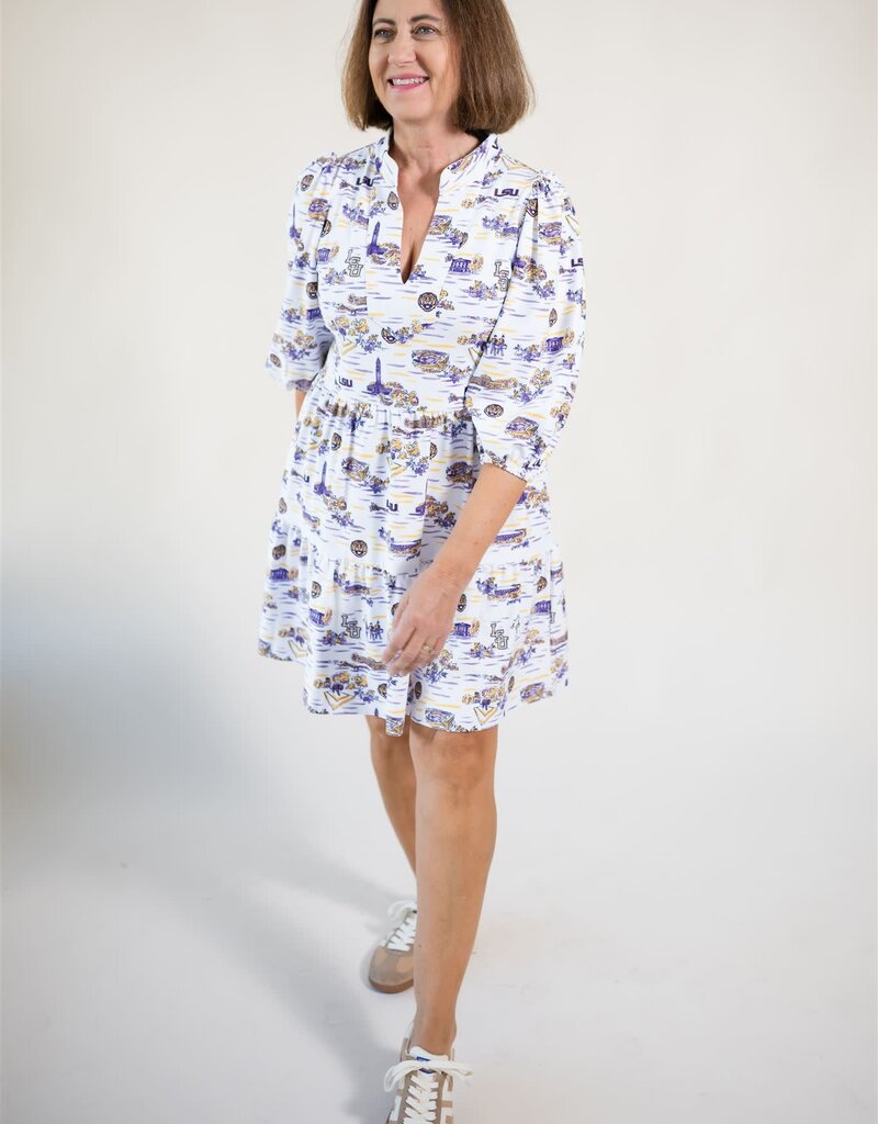 Smith & Quinn Tory Dress LSU Toile