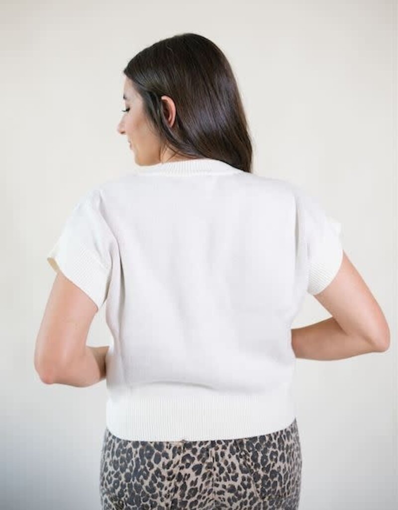 Posh Pumpkin Sweater Top Cream