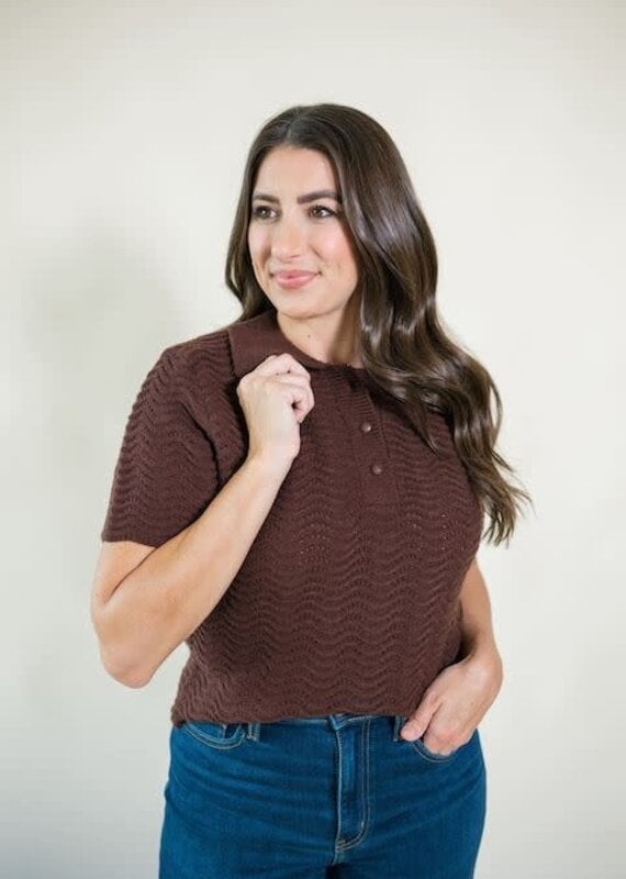 Cambridge Sweater Top Chocolate
